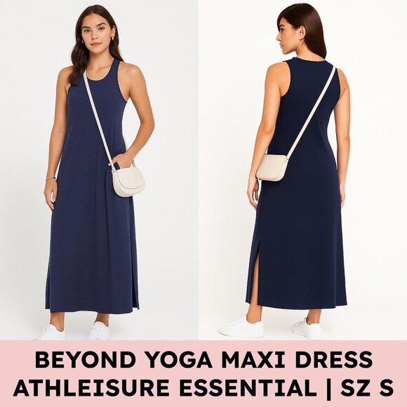 Beyond Yoga Featherweight Spacedye Racerback Maxi Dress, Navy (S) Athleisure - Picture 11 of 12